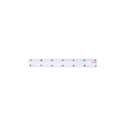 REGLA MAPED DE 30CM TRANSPARENTE DE PLÁSTICO 1 PIEZA 26005