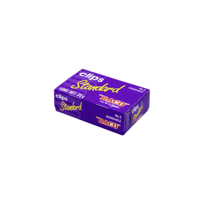 CLIP ESTÁNDAR NÚMERO 2 BACO CAJA CON 100 CLIPS PTCLA0020