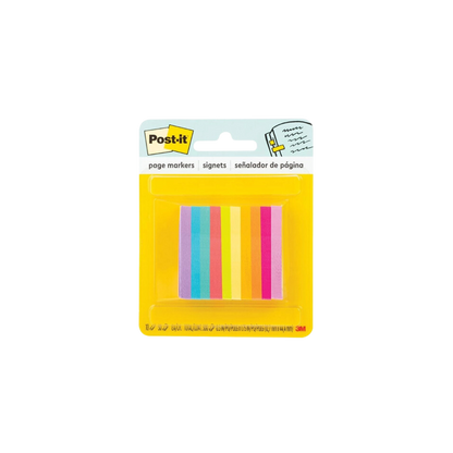 SEÑALADORES DE PAPEL POST-IT MULTICOLOR 10 BLOCKS DE COLORES CON 50 HOJAS CADA UNO MEDIDAS 12.7X44.4MM 70007065058