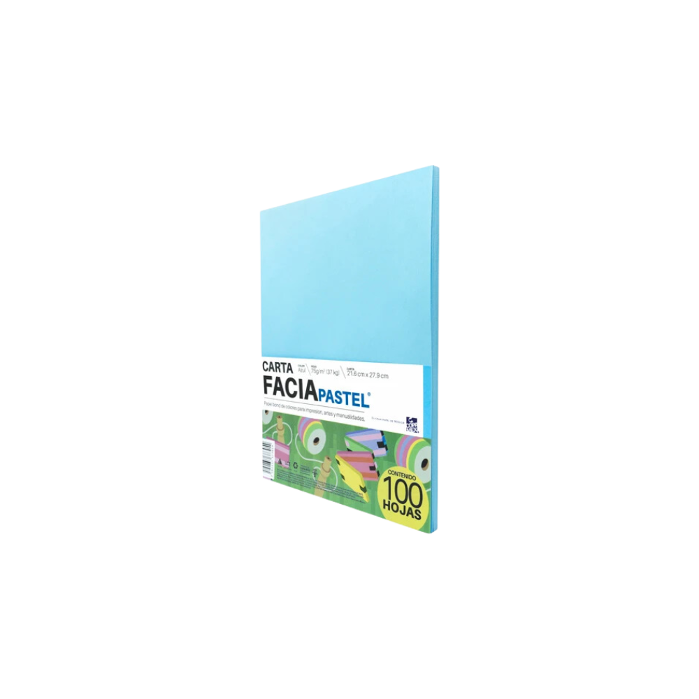 PAPEL BOND AZUL TAMAÑO CARTA COPAMEX 1 RESMA CON 100 HOJAS D2805075011A2SE