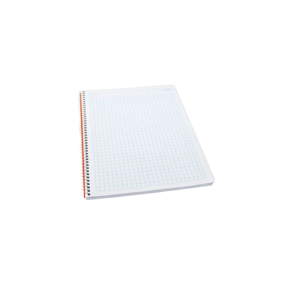 CUADERNO PROFESIONAL CUADRO GRANDE SCRIBE DE 100 HOJAS PASTA SEMI-RIGIDA ESPIRAL SENCILLO CONTINUO 1 PIEZA 950