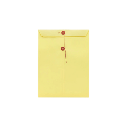 SOBRE BOLSA PAPEL CON RONDANA FORTEC AMARILLO TAMAÑO CARTA PAQUETE CON 25 SOBRES B-23-MR