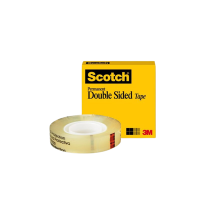 CINTA ADHESIVA DOBLE CAPA DE POLIPROPILENO MARCA SCOTCH TRANSPARENTE MEDIDAS 12MM X 33M 1 PIEZA 70007063640
