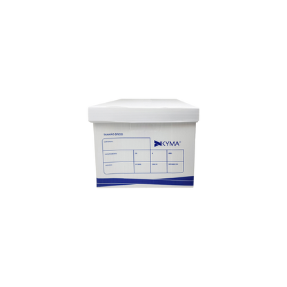 CAJA DE PLÁSTICO BLANCO PARA ARCHIVO KYMA CON TAPA TAMAÑO OFICIO 1 PIEZA CJKY-PL-OF
