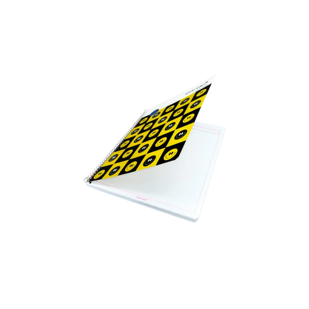 CUADERNO PROFESIONAL BLANCO MARCA ESTRELLA 100 HOJAS ESPIRAL SENCILLO METÁLICO 1 PIEZA 0461