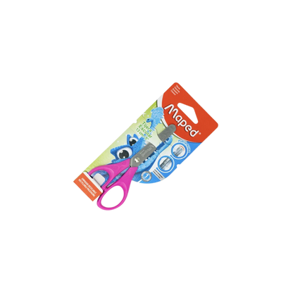 TIJERA ESCOLAR MAPED MEDIDA 13CM CUCHILLAS DE METAL Y MANGO DE PLÁSTICO PUNTA ROMA 1 PIEZA 464255