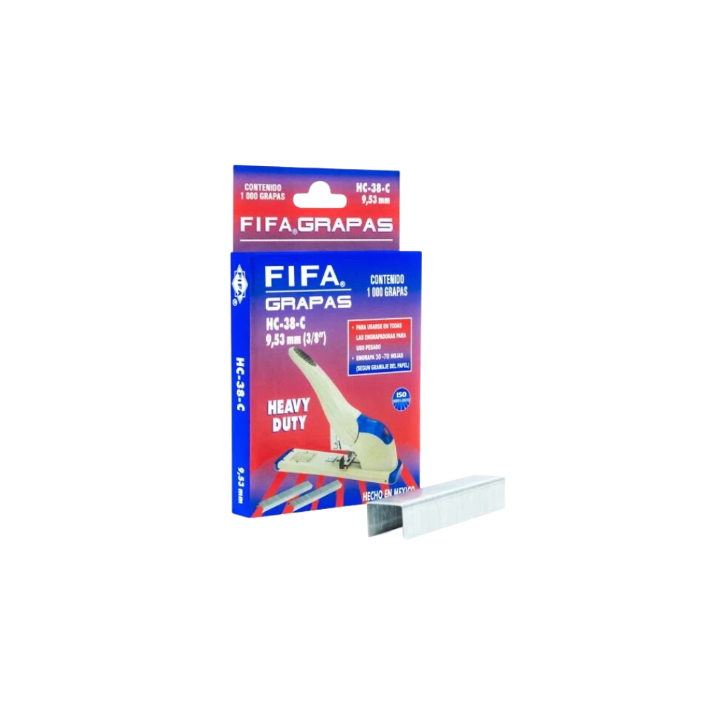 GRAPA DE USO PESADO PILOT FIFA CAPACIDAD DE 60 HOJAS 1000 GRAPAS P0075
