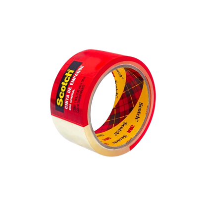 CINTA ADHESIVA TRANSPARENTE DE EMPAQUE MARCA SCOTCH MEDIDAS 48MM X 50M 1PIEZA MC500000872