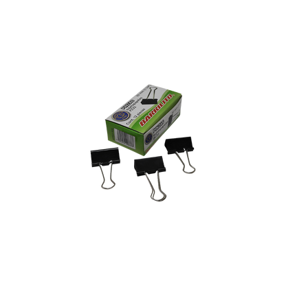 SUJETADOCUMENTOS MEDIANO BARRILITO CAPACIDAD DE HASTA 125 HOJAS CAJA CON 12 PIEZAS PZ32