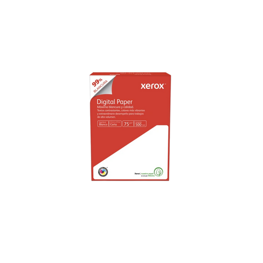 CAJA DE PAPEL BOND BLANCO XEROX CARTA CAJA CON 5000 HOJAS 75GR/M2 3M02000