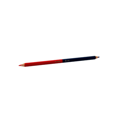 LAPIZ BICOLOR AZUL Y ROJO REDONDO BACO 12 PIEZAS LP063
