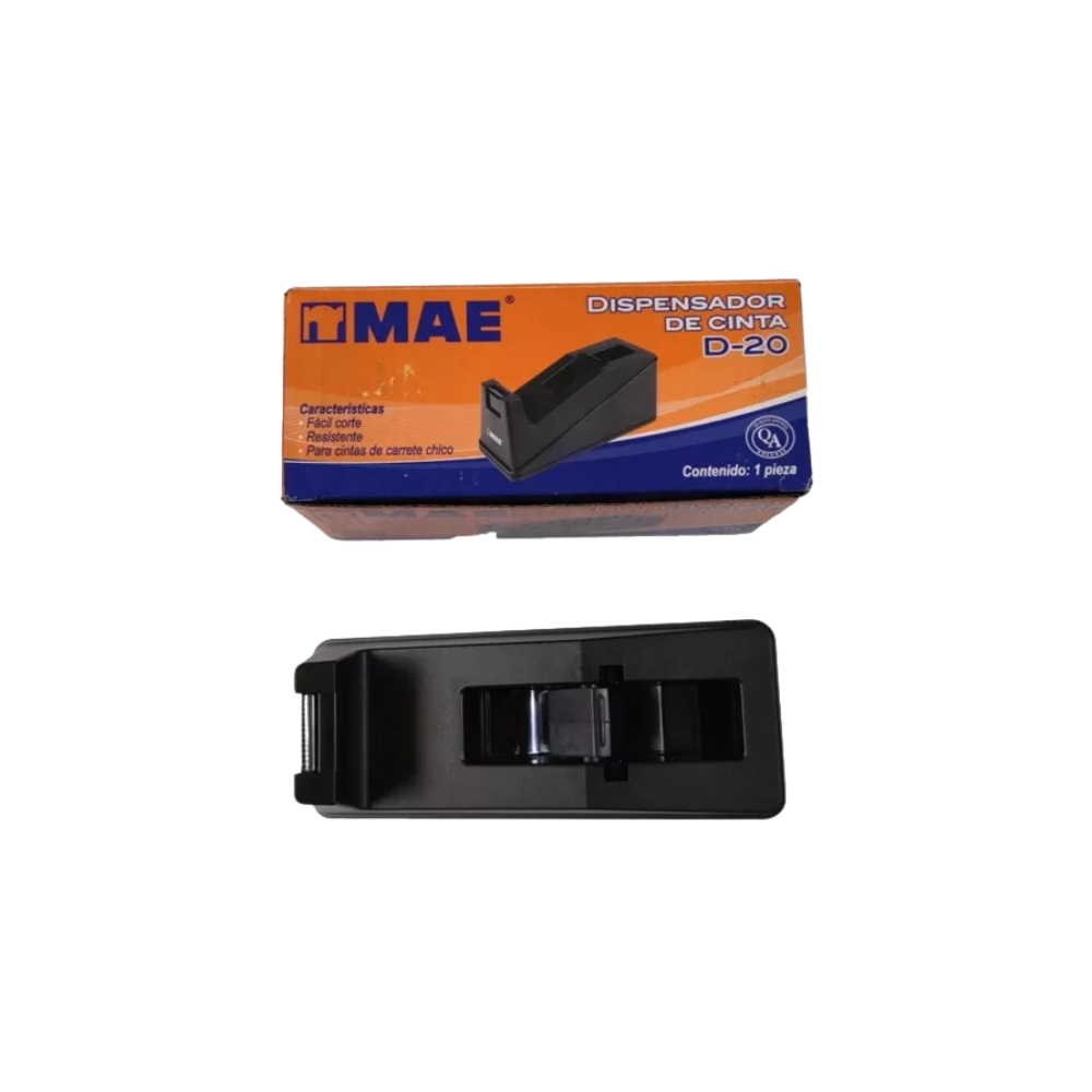 DESPACHADOR PARA CINTA MEDIANA MARCA MAE DE PLÁSTICO 1 PIEZA D-20