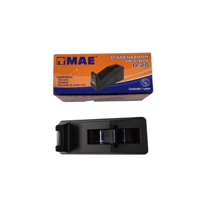 DESPACHADOR PARA CINTA MEDIANA MARCA MAE DE PLÁSTICO 1 PIEZA D-20