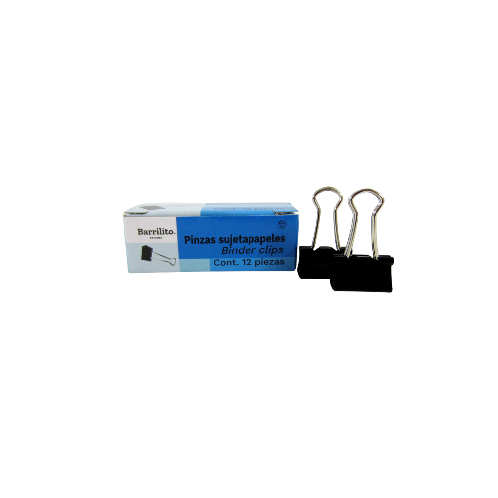 SUJETADOCUMENTOS MINI BARRILITO CAPACIDAD DE HASTA 45 HOJAS CAJA CON 12 PIEZAS PZ15