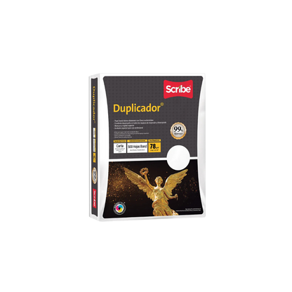 CAJA DE PAPEL BOND BLANCO SCRIBE DUPLICADOR CARTA 5000 HOJAS 78GR 10000005236