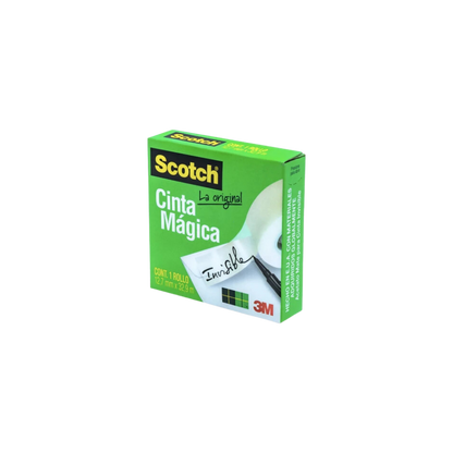 CINTA ADHESIVA MÁGICA MARCA SCOTCH MEDIDAS 12MM X 33M 1 PIEZA MC900173832