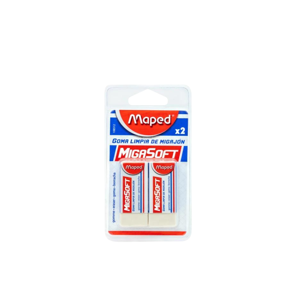 GOMA BLANCA MAPED BLISTER 2 PIEZAS 108512