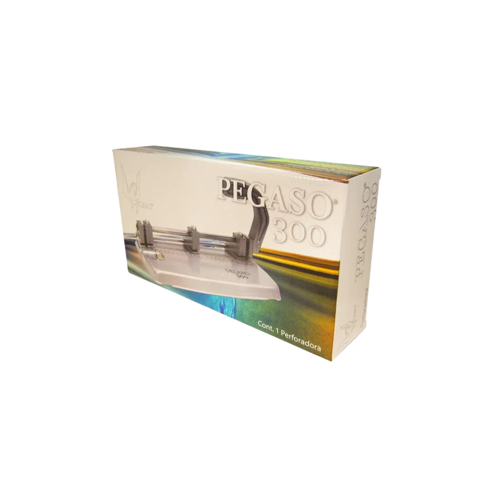 PERFORADORA METAL GRIS 3 ORIFICIOS PARA 30 HOJAS PEGASO