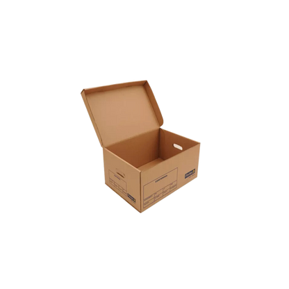 CAJA PARA ARCHIVO FORTEC TIPO BAÚL CON TAPA INTEGRADA DE CARTÓN TAMAÑO OFICIO CAM-OFICIO