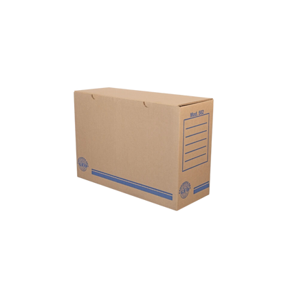 CAJA PARA ARCHIVO GALLETERA GEO DE CARTÓN CORRUGADO 1 PIEZA 1000022