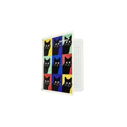 CUADERNO FORMA FRANCESA ESTRELLA 100 HOJAS CUADRO GRANDE ESPIRAL SENCILLO CONTINUO 1 PIEZA 0184