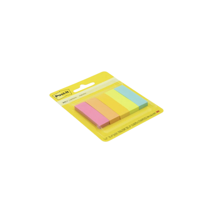 SEÑALADORES DE PAPEL POST-IT COLORES NEÓN 5 COLORES MEDIDAS 12.7X44.4MM PAQUETE CON 250 SEÑALADORES MT900179409