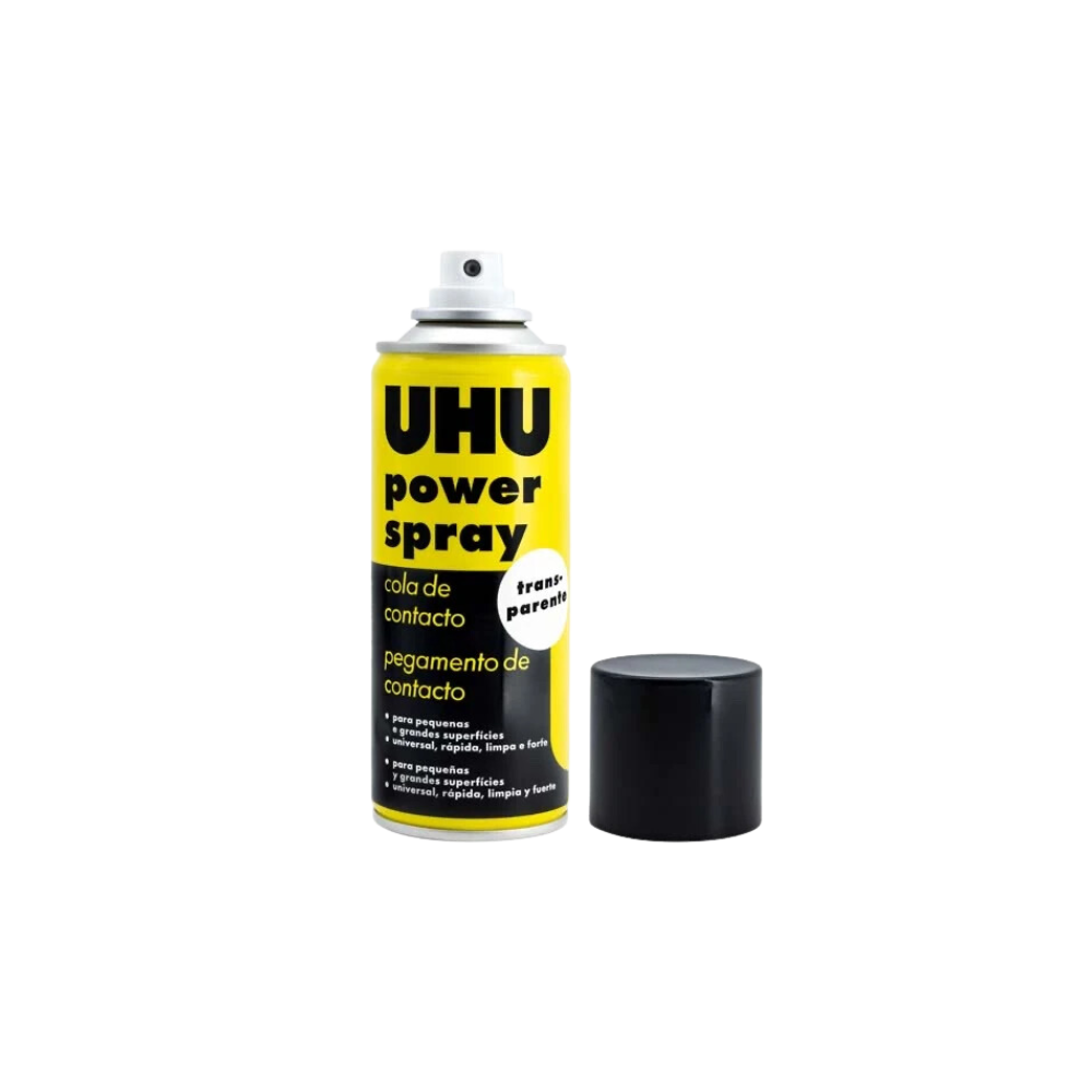 ADHESIVO EN AEROSOL MARCA UHU TRANSPARENTE 200ML 1PIEZA