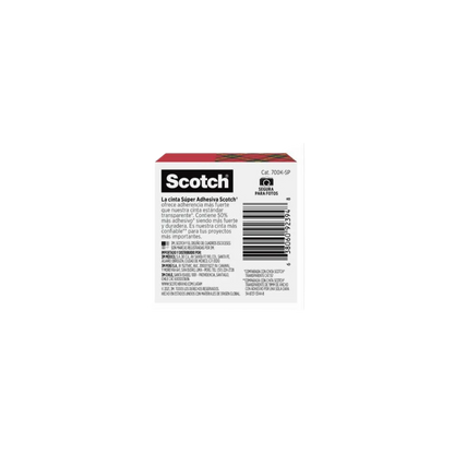 CINTA SUPER ADHESIVA TRANSPARENTE MARCA SCOTCH MEDIDAS 19MM X 25.4M 1 PIEZA 70007064606