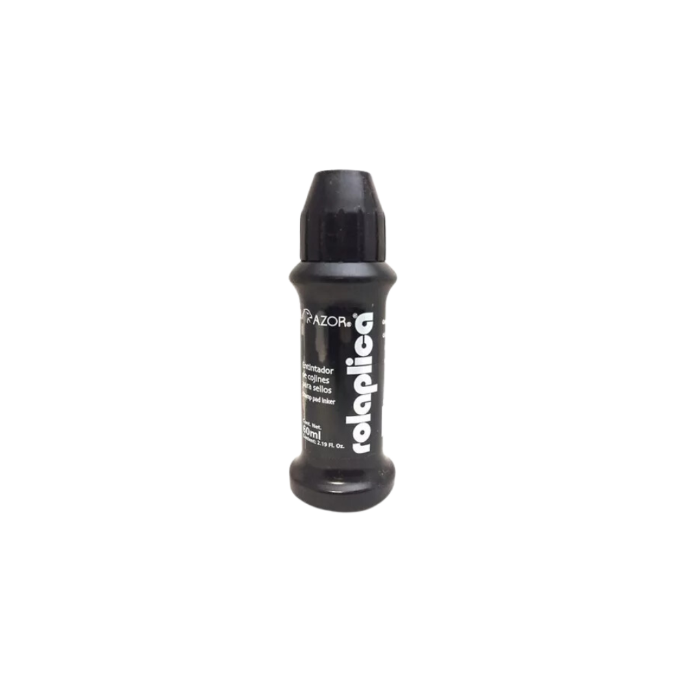 TINTA MULTIUSOS ROLAPLICA AZOR 60ML DISPONIBLE COLOR NEGRO, AZUL, ROJO, VERDE Y VIOLETA 301.58