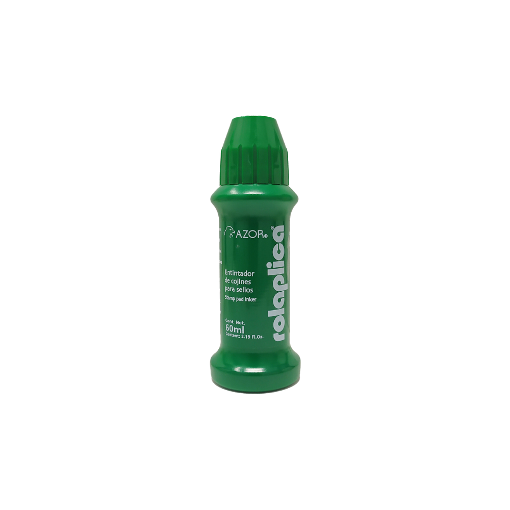 TINTA MULTIUSOS ROLAPLICA AZOR 60ML DISPONIBLE COLOR NEGRO, AZUL, ROJO, VERDE Y VIOLETA 301.58