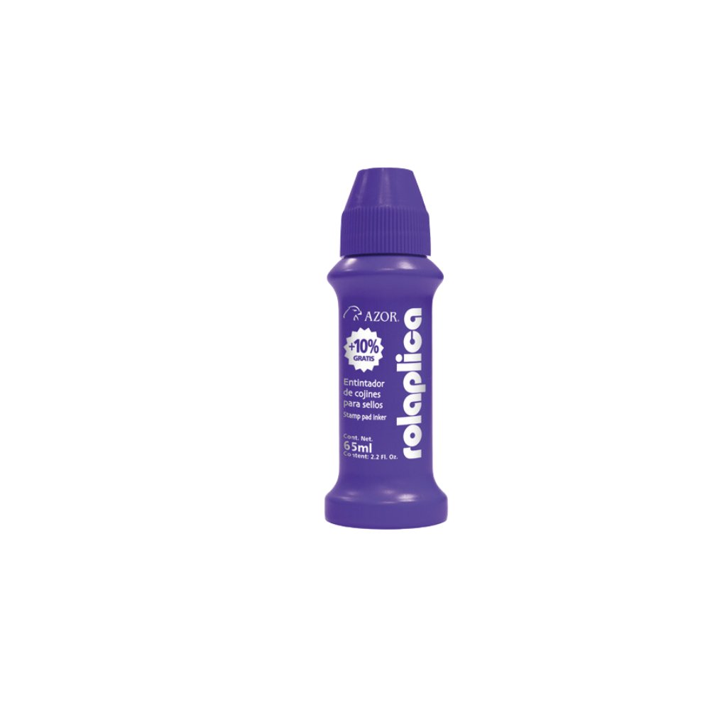 TINTA MULTIUSOS ROLAPLICA AZOR 60ML DISPONIBLE COLOR NEGRO, AZUL, ROJO, VERDE Y VIOLETA 301.58