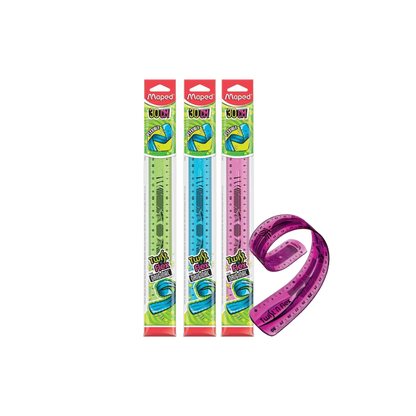 REGLA MAPED DE 30 CM COLORES SURTIDOS DE PLÁSTICO FLEXIBLE 1 PIEZA 3154140279004