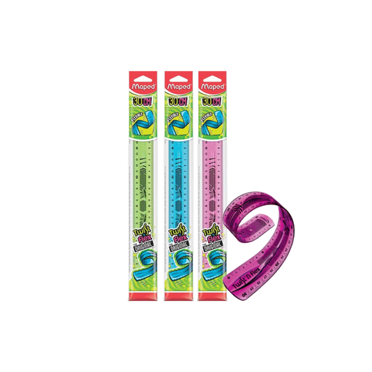 REGLA MAPED DE 30 CM COLORES SURTIDOS DE PLÁSTICO FLEXIBLE 1 PIEZA 3154140279004