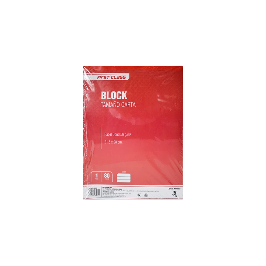 BLOCK 80 HOJAS CARTA RAYA DIETRIX 3475
