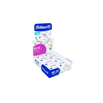 GOMA BLANCA PELIKAN WS30 CAJA CON 30 PIEZAS 6140300