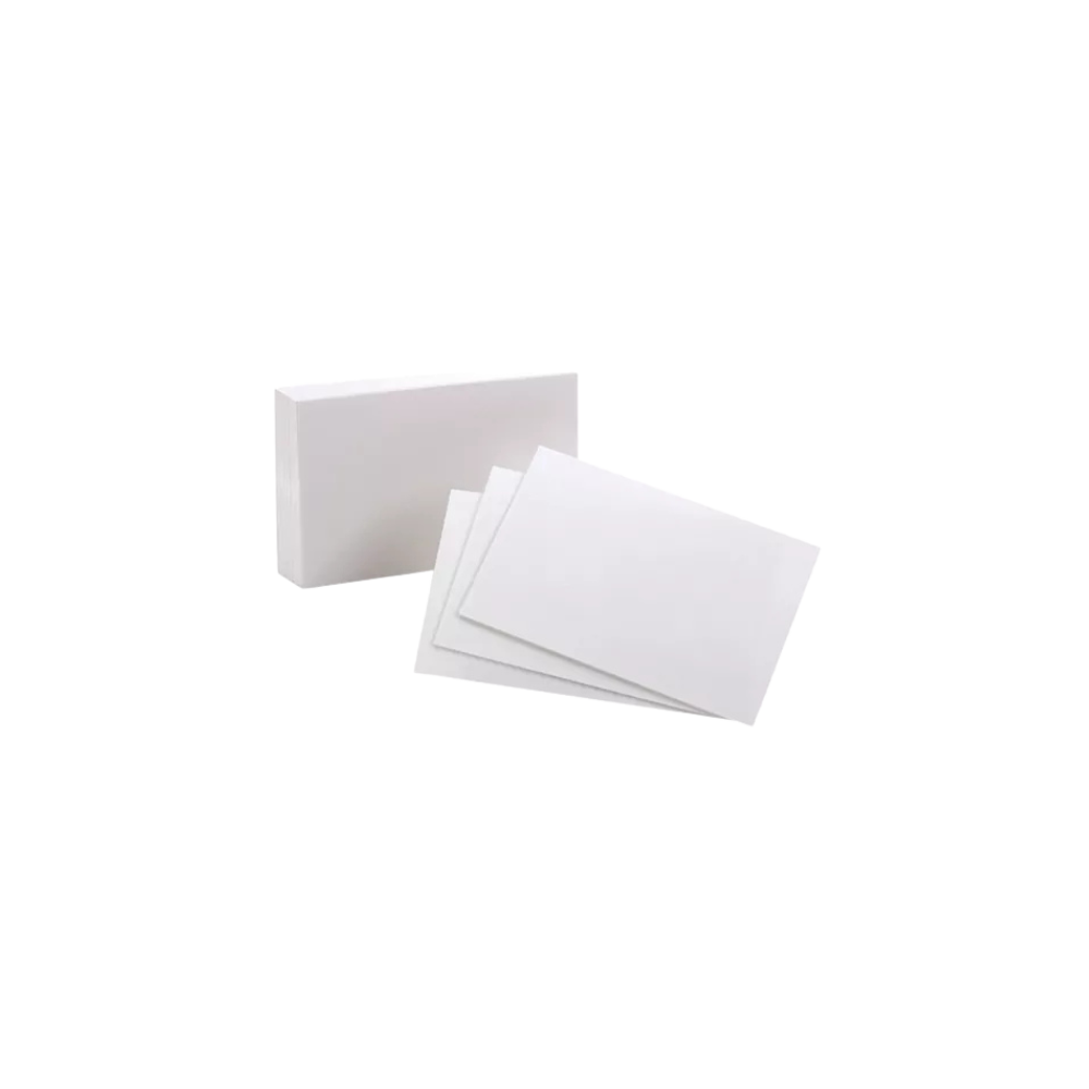 TARJETERO OXFORD PAPEL LENOX COLOR BLANCO TAMAÑO 4X6 PULGADAS 40