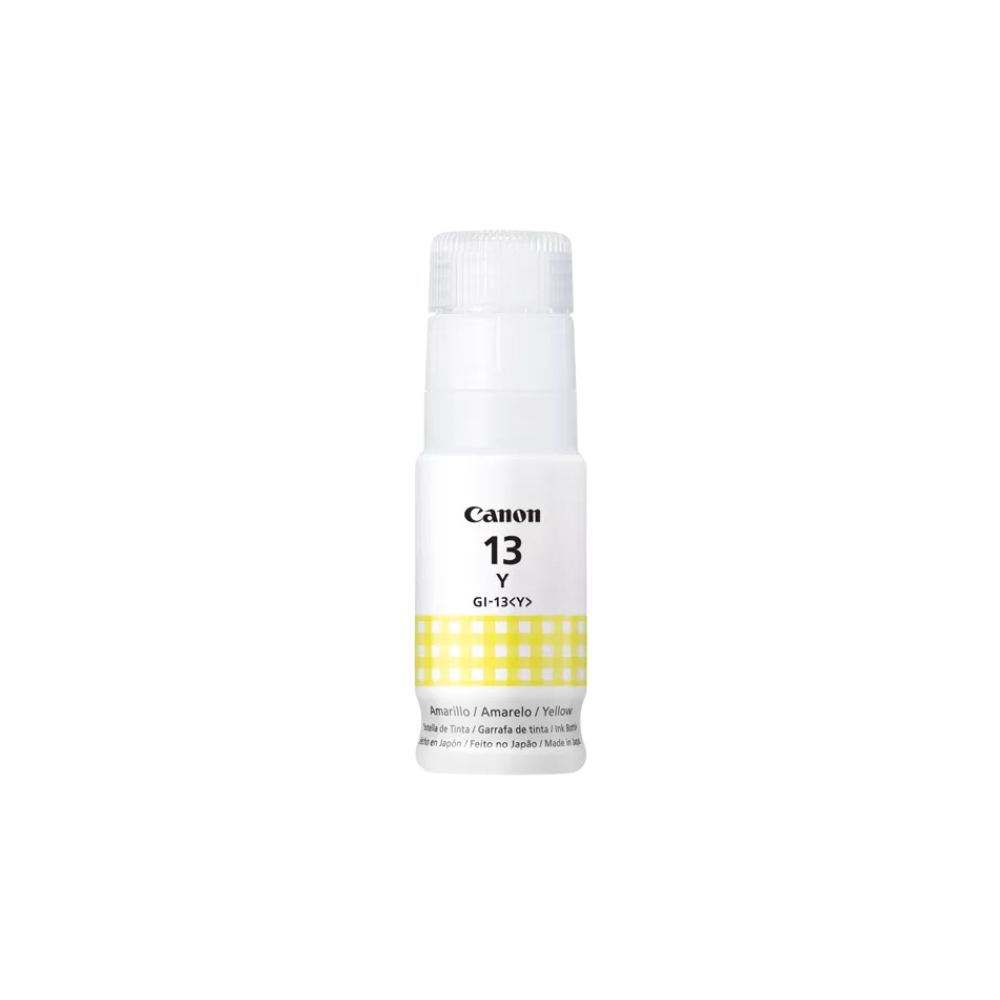 BOTELLA DE TINTA CANON GI 13Y COLOR AMARILLO 70 ML 4686C001AA