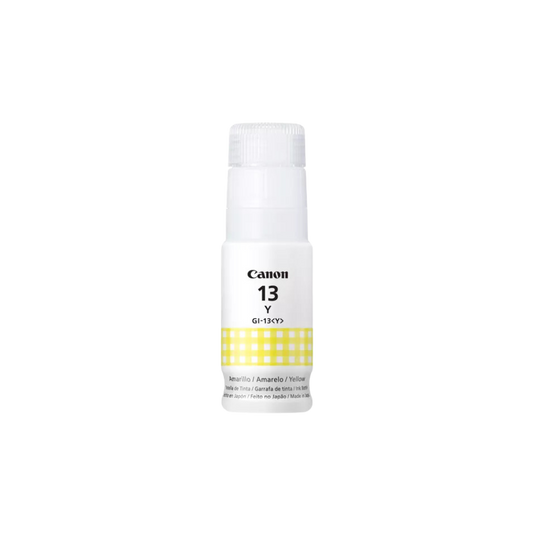 BOTELLA DE TINTA CANON GI 13Y COLOR AMARILLO 70 ML 4686C001AA