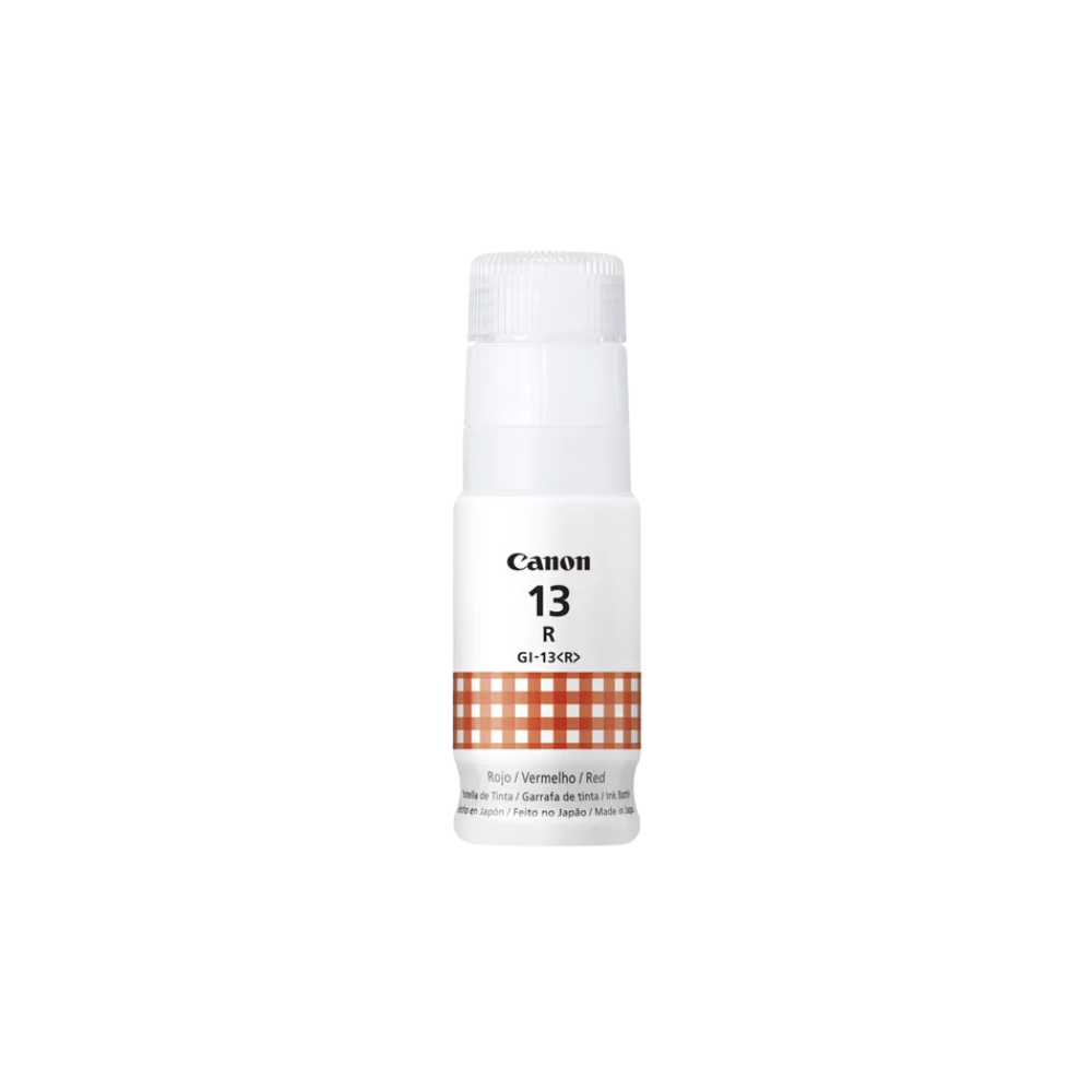 BOTELLA DE TINTA CANON GI 13R COLOR ROJO 70 ML 4713C001AA