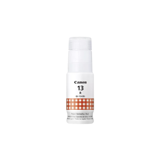 BOTELLA DE TINTA CANON GI 13R COLOR ROJO 70 ML 4713C001AA