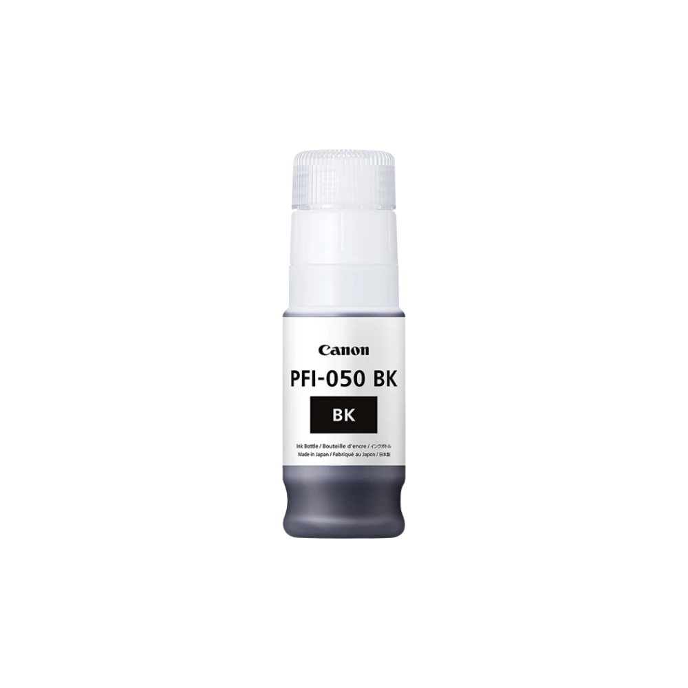 BOTELLA DE TINTA CANON PFI 050 COLOR NEGRA 70 ML 5698C001AA