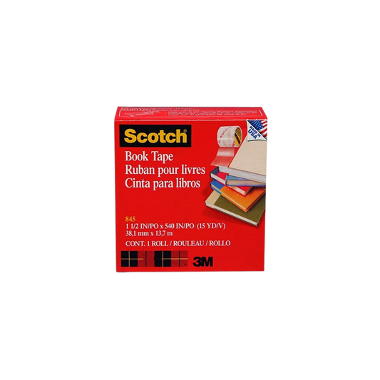 CINTA ADHESIVA PARA LIBROS SCOTCH BOOKTAPE 38.1 MM X 13.7 M 1 PZA 70006854296