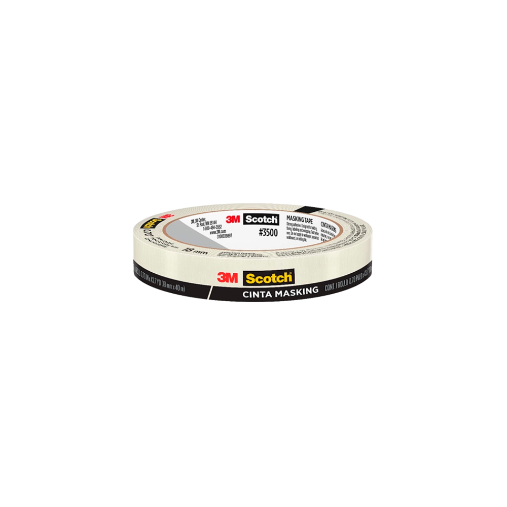 CINTA ADHESIVA MASKING TAPE BEIGE SCOTCH 18 MM X 40 M 70009127179