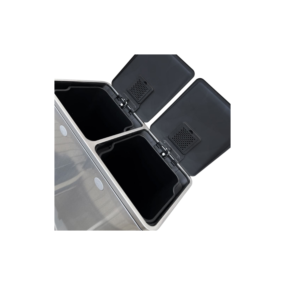 CESTO DE BASURA DE ACERO INOXIDABLE 60 LITROS CON PEDAL SKU 703GR