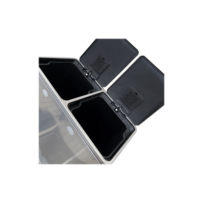 CESTO DE BASURA DE ACERO INOXIDABLE 60 LITROS CON PEDAL SKU 703GR
