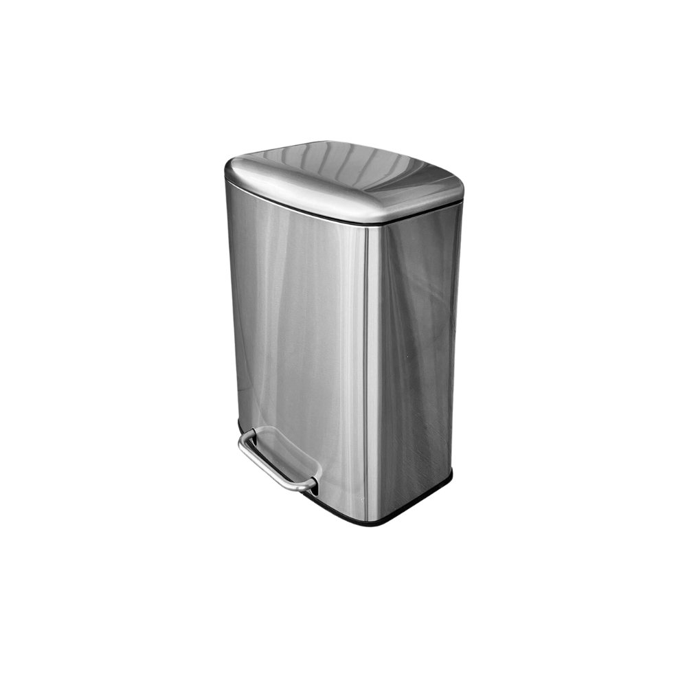 CESTO DE BASURA DE ACERO INOXIDABLE 50 LITROS CON PEDAL SKU 709GR