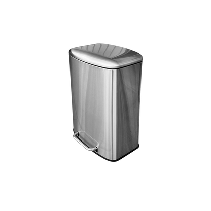 CESTO DE BASURA DE ACERO INOXIDABLE 50 LITROS CON PEDAL SKU 709GR
