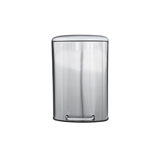 CESTO DE BASURA DE ACERO INOXIDABLE 50 LITROS CON PEDAL SKU 709GR