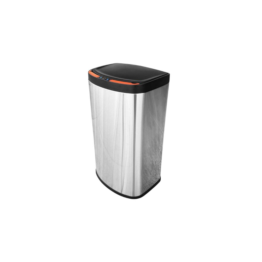 CESTO DE BASURA 55 LITROS ACERO INOXIDABLE TAPA CON SENSOR ELECTRÓNICO SKU 710GR