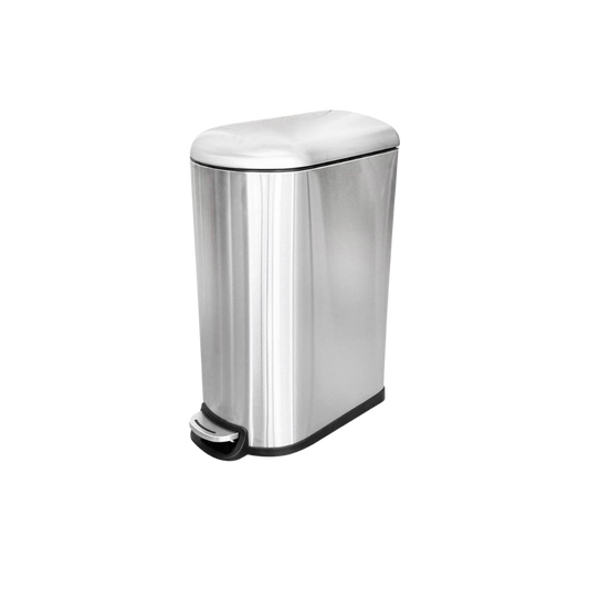 CESTO DE BASURA DE ACERO INOXIDABLE 40 LITROS CON PEDAL SKU 715NE Y 711GR